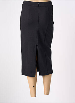 Jupe mi-longue stretch noir CARACTERE femme