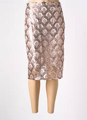 Jupe mi-longue rose ANGELA DAVIS pour femme seconde vue