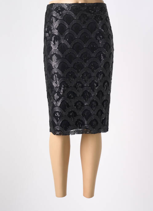 Jupe mi-longue taille normale noir ANGELA DAVIS femme