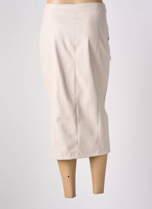 Jupe mi-longue beige ANGELA DAVIS pour femme