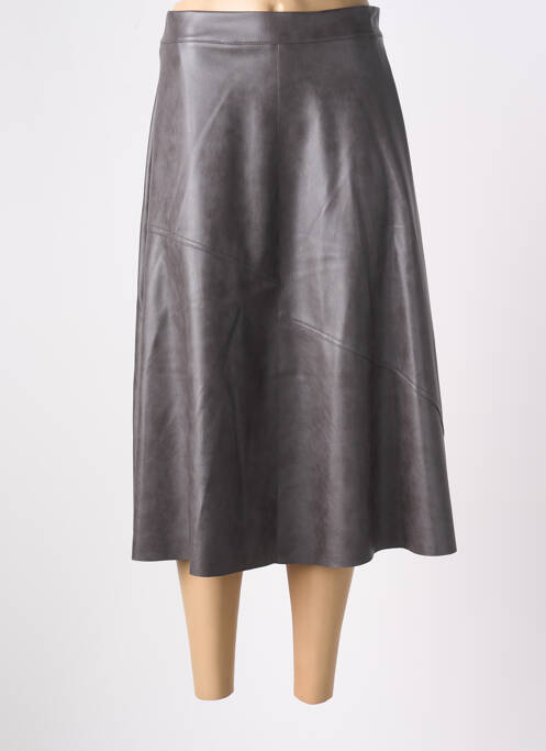 Jupe mi-longue marron ANGELA DAVIS pour femme