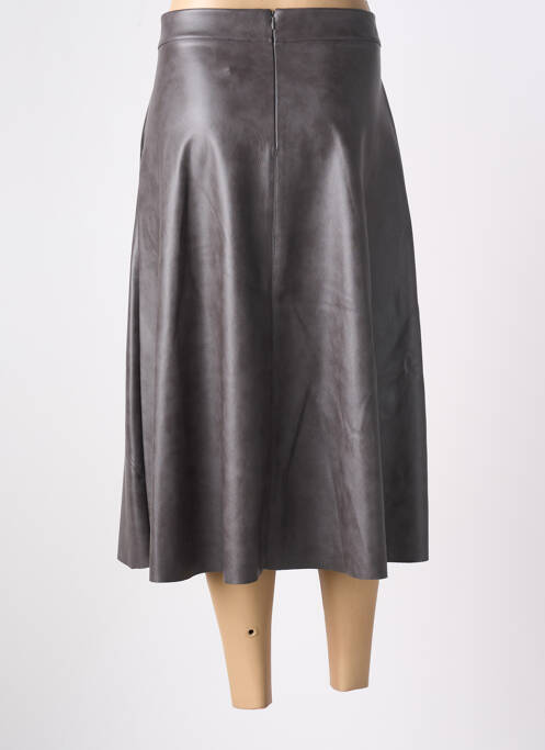 Jupe mi-longue marron ANGELA DAVIS pour femme