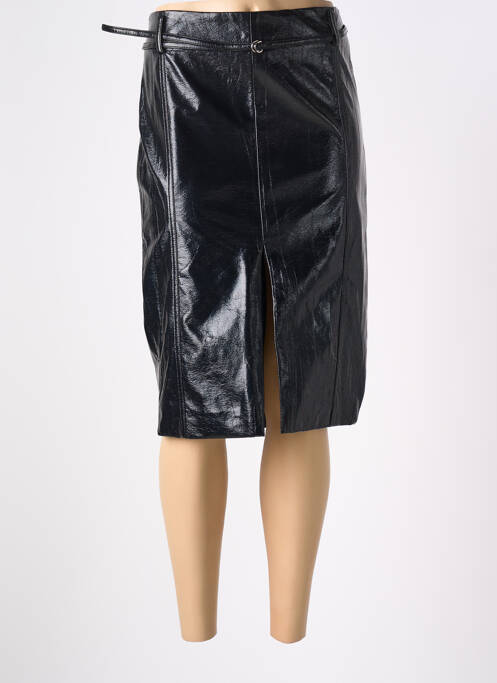 Jupe mi-longue noir LUMINA pour femme