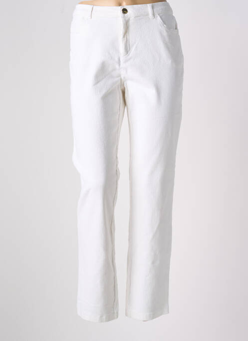 Pantalon droit beige DIANA GALLESI pour femme