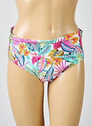 Bas de maillot de bain imprimé tie and dye culotte rose ANTIGEL femme