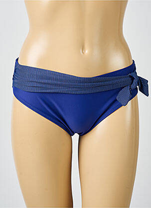 Bas de maillot de bain fermeture liens à nouer culotte bleu RAE femme