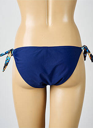 Bas de maillot de bain fermeture liens à nouer bikini bleu RAE femme