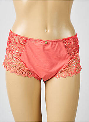 Culotte effet matière satinée orange EMPREINTE femme
