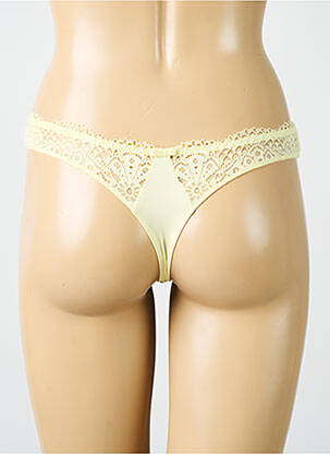 Tanga stretch jaune SIMONE X SIMONE PÉRÈLE femme
