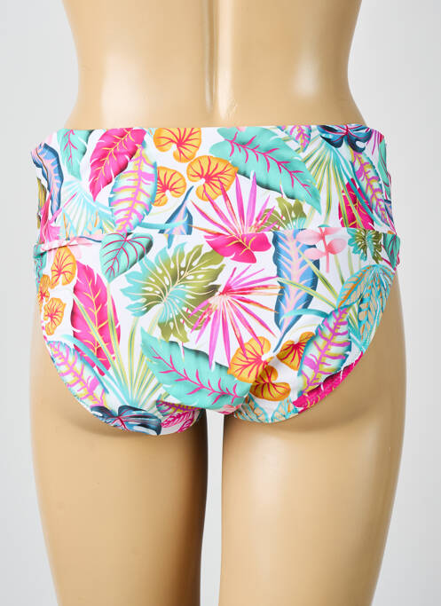 Bas de maillot de bain imprimé tie and dye culotte rose ANTIGEL femme