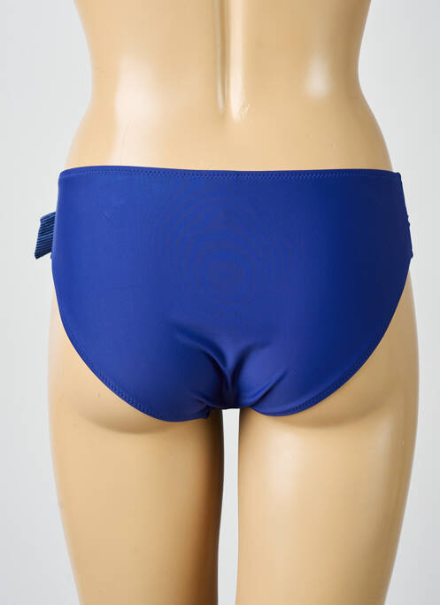 Bas de maillot de bain fermeture liens à nouer culotte bleu RAE femme