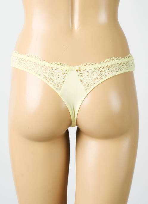 Tanga stretch jaune SIMONE X SIMONE PÉRÈLE femme