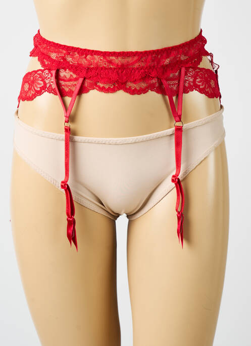 Guêpière/Porte-jarretelle rouge LISE CHARMEL pour femme