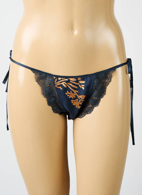 Tanga gris MARJOLAINE pour femme