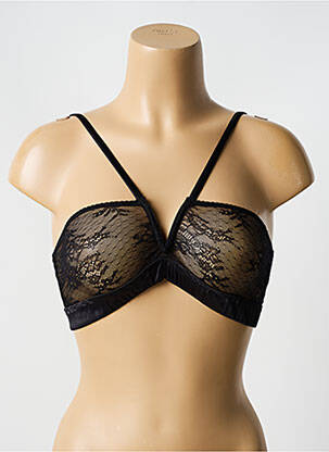 Soutien-gorge sans armature haut bandeau noir LOVE STORIES femme