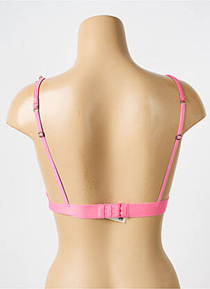 Soutien-gorge sans armature haut triangles rose LOVE STORIES femme