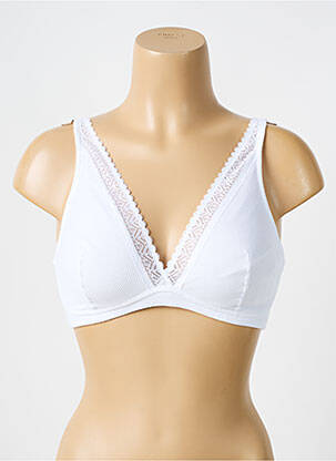 Soutien-gorge sans armature haut triangles blanc SIMONE X SIMONE PÉRÈLE femme