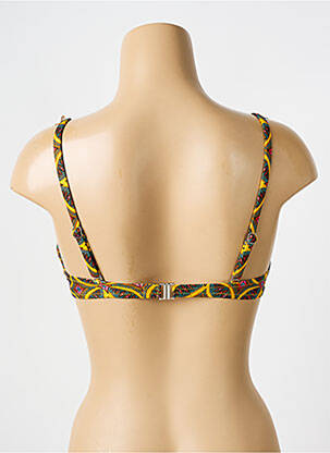 Haut de maillot de bain stretch haut soutien-gorge moulé jaune ANTIGEL femme