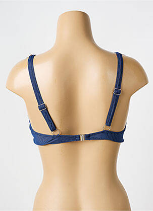 Haut de maillot de bain stretch haut soutien-gorge avec mousse de rembourrage amovible bleu VERY ZEN femme