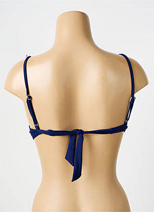 Haut de maillot de bain stretch haut soutien-gorge push-up bleu RAE femme