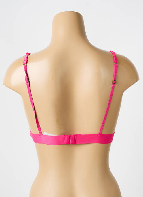 Soutien-gorge sans armature haut triangles rose LOVE STORIES femme
