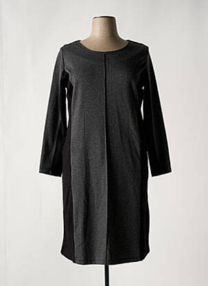 Robe mi-longue manches 3/4 manches 3/4 gris NO SECRET femme