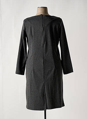 Robe mi-longue manches 3/4 manches 3/4 gris NO SECRET femme