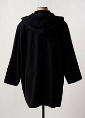 Manteau long noir SI BELLE ET TRÈFLE pour femme seconde vue
