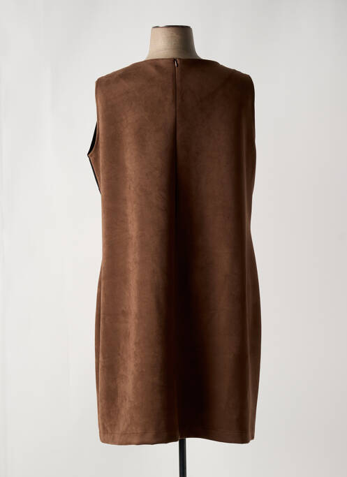 Robe mi-longue marron FA CONCEPT pour femme