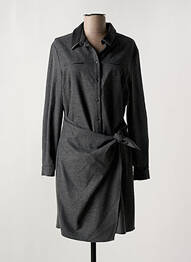 Robe mi-longue manches longues manches longues gris ONE STEP femme