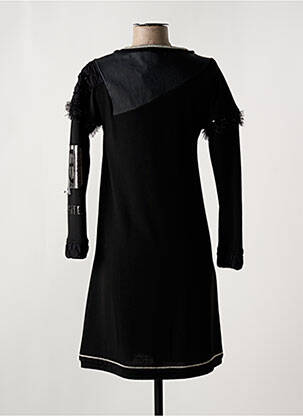 Robe mi-longue manches longues manches longues noir ELISA CAVALETTI femme