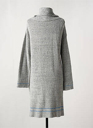 Robe pull tissage chiné manches longues gris ELISA CAVALETTI femme