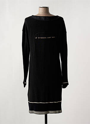 Robe mi-longue manches longues manches longues noir ELISA CAVALETTI femme