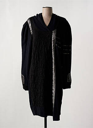 Robe mi-longue manches longues manches longues noir ELISA CAVALETTI femme