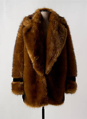 Manteau long coupe cintrée sans capuche marron URBANCODE femme