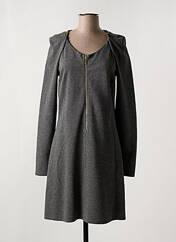 Robe mi-longue gris LAUREN VIDAL pour femme seconde vue