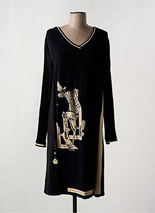 Robe mi-longue noir ELISA CAVALETTI pour femme