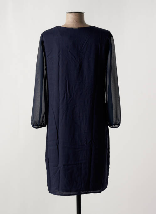 Robe mi-longue manches 3/4 manches 3/4 bleu ONE STEP femme