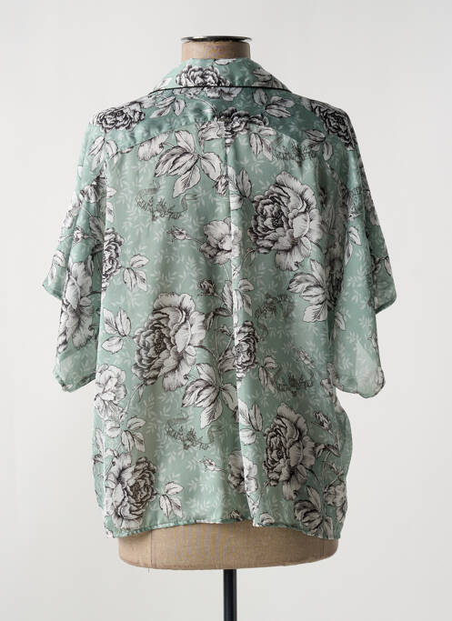 Chemisier manches courtes manches courtes vert IKKS femme