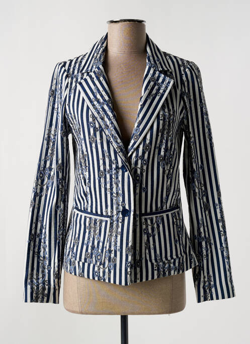 Blazer bleu LAUREN VIDAL pour femme