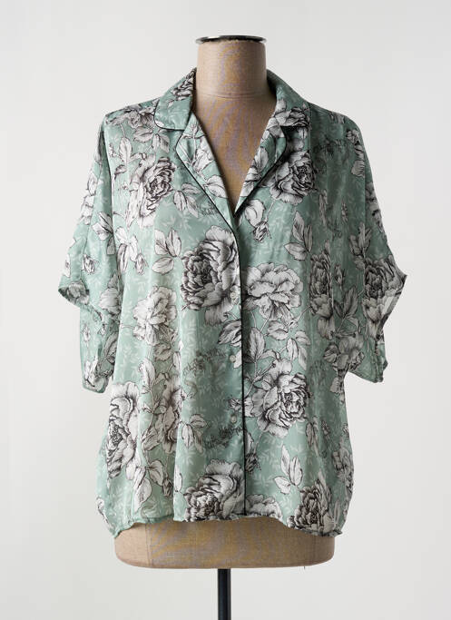 Chemisier manches courtes manches courtes vert IKKS femme