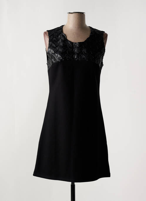 Robe courte noir JAUNE ROUGE pour femme