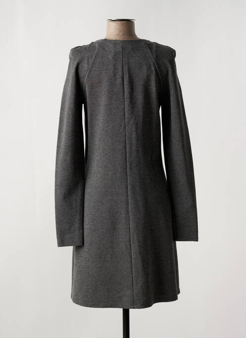 Robe mi-longue gris LAUREN VIDAL pour femme
