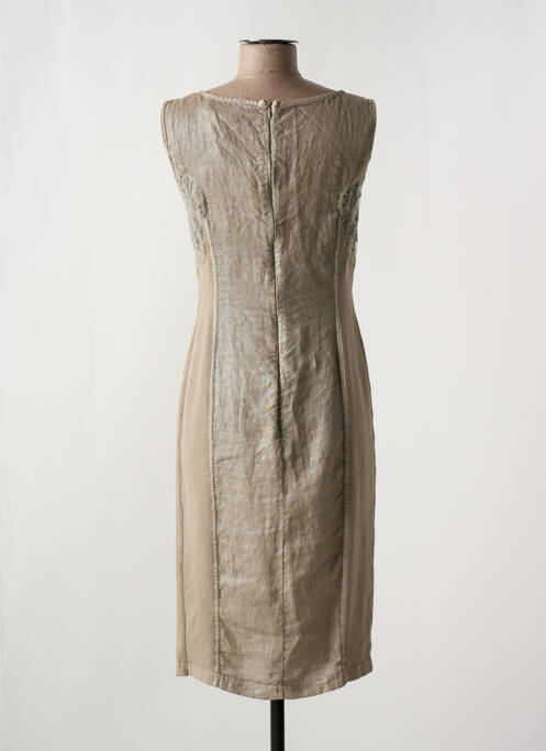 Robe mi-longue marron ELISA CAVALETTI pour femme