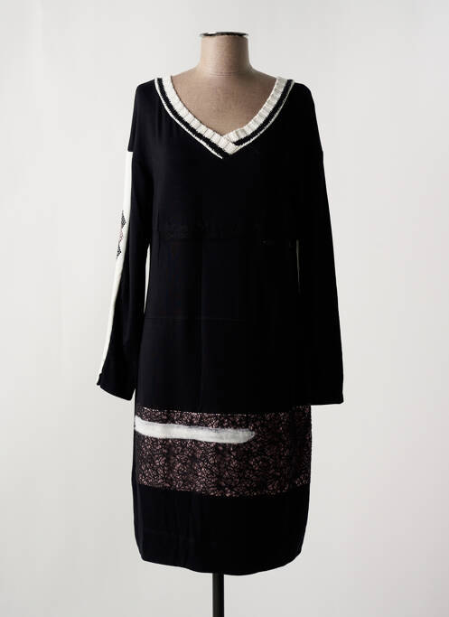 Robe mi-longue noir ELISA CAVALETTI pour femme