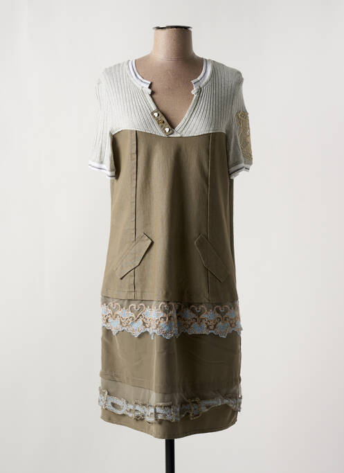 Robe mi-longue vert ELISA CAVALETTI pour femme