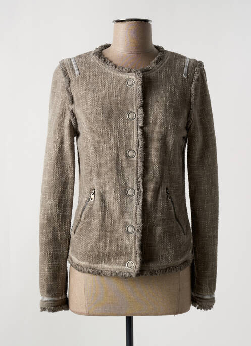 Veste chic gris LAUREN VIDAL pour femme