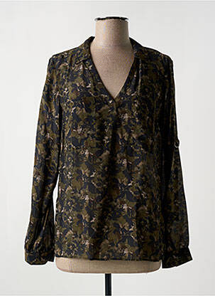 Blouse manches longues manches longues vert IKKS femme