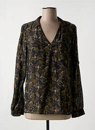 Blouse manches longues manches longues vert IKKS femme