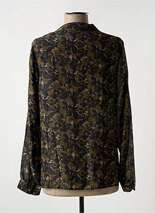 Blouse manches longues manches longues vert IKKS femme